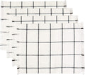 Sticky Toffee Yarn Dyed Farmhouse Plaid Placemat Set, 4 Pack, 14" x 19"