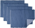 Sticky Toffee Chunky Ribbed Reversible Placemat Set, 4 Pack, 14" x 19"