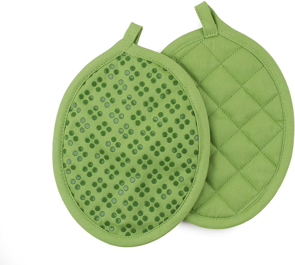 Sticky Toffee Silicone Printed Oven Mitt & Pot Holder, Cotton Terry Kitchen Dish Towel & Dishcloth, 9 Piece Set