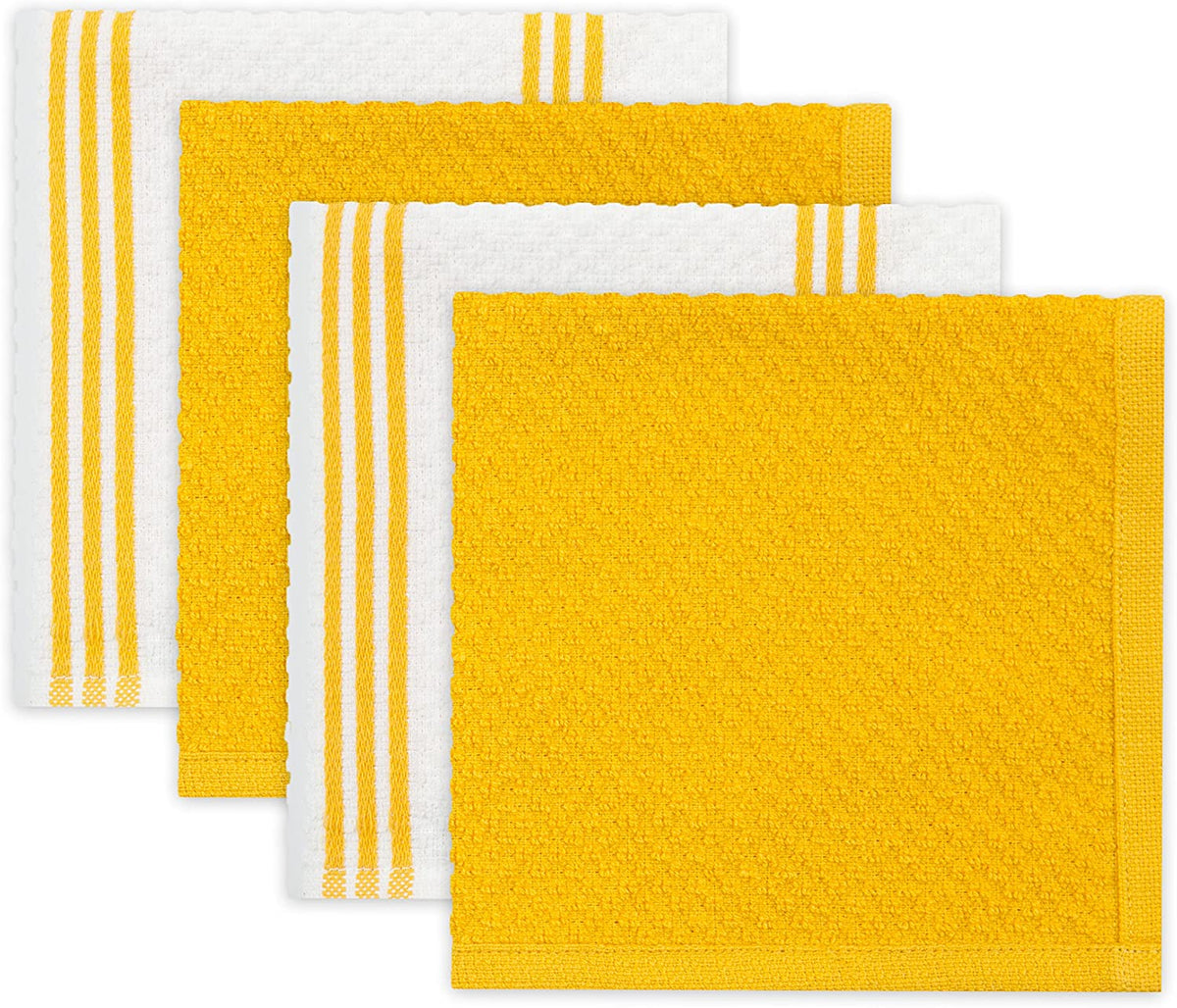 Sticky Toffee Silicone Printed Oven Mitt & Pot Holder, Cotton Terry Kitchen Dish Towel & Dishcloth, 9 Piece Set
