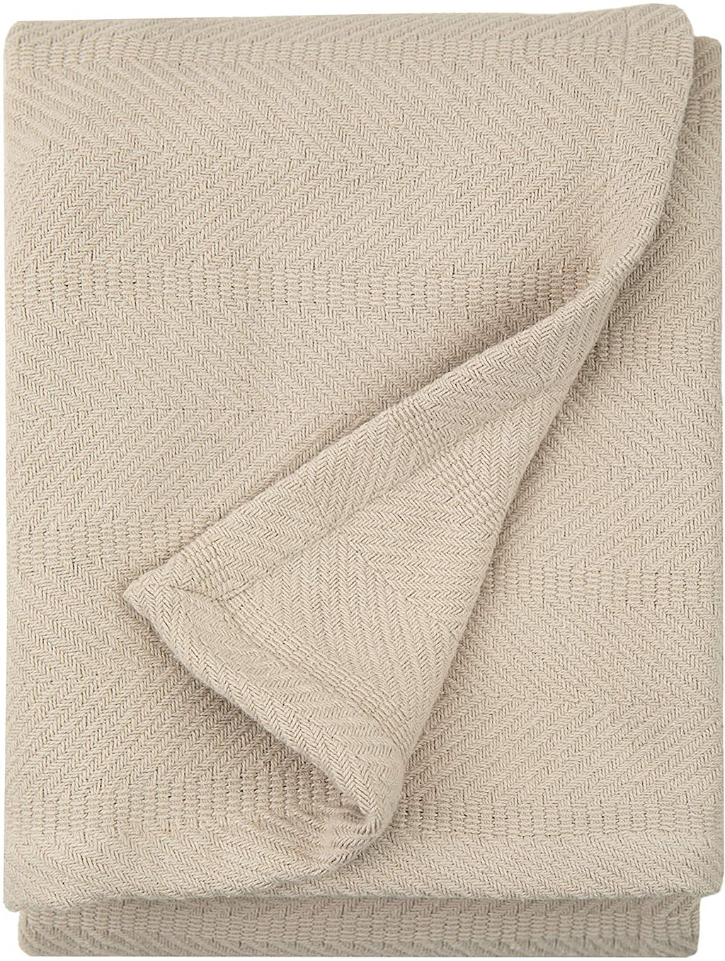 Sticky Toffee Woven Cotton Lightweight Throw Blanket, 60" x 50"
