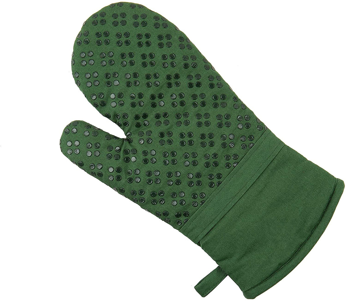 Sticky Toffee Silicone Printed Oven Mitt & Pot Holder, Cotton Terry Kitchen Dish Towel & Dishcloth, 9 Piece Set