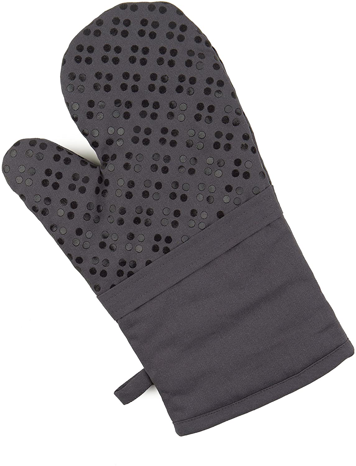 Sticky Toffee Silicone Printed Oven Mitt & Pot Holder, Cotton Terry Kitchen Dish Towel & Dishcloth, 9 Piece Set