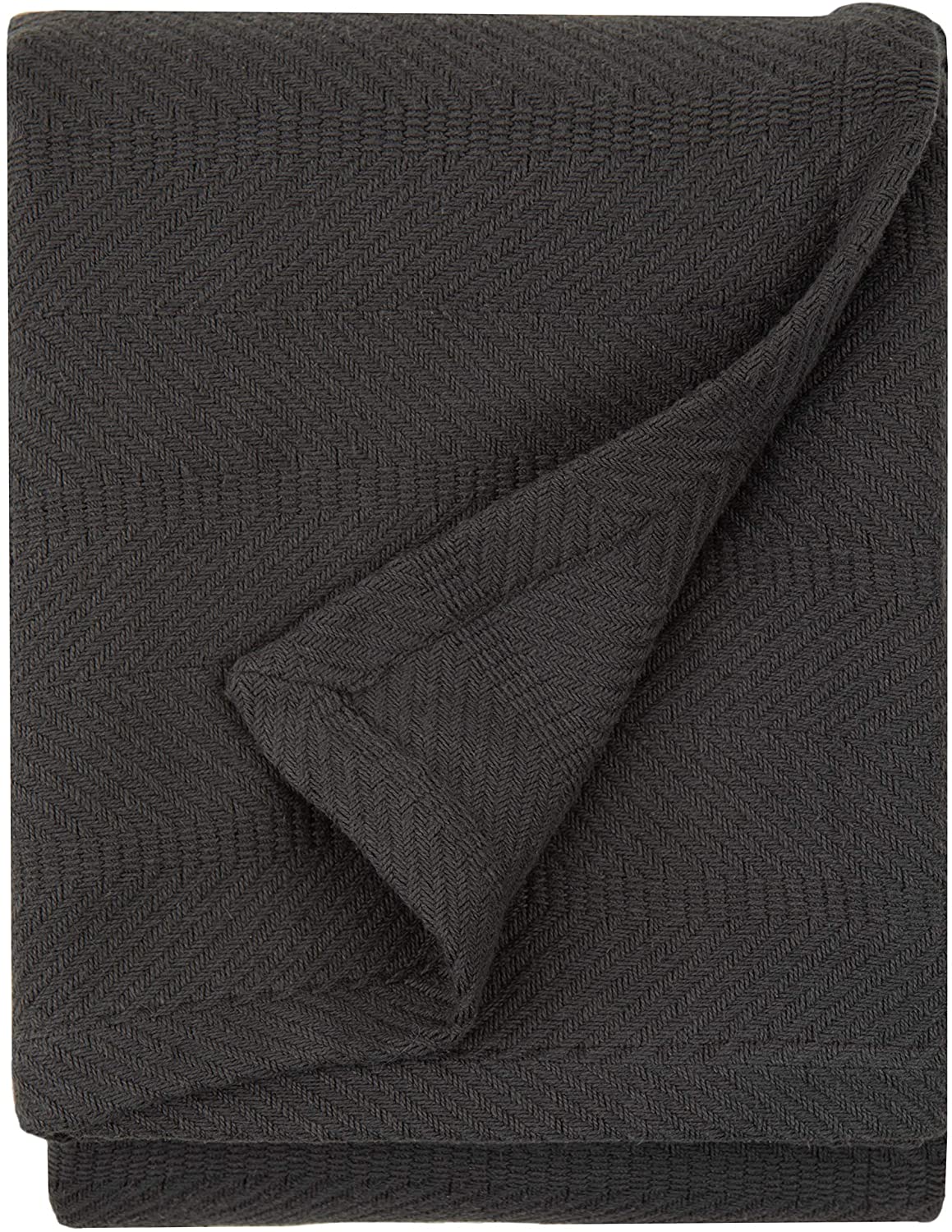 Sticky Toffee Woven Cotton Lightweight Throw Blanket, 60" x 50"