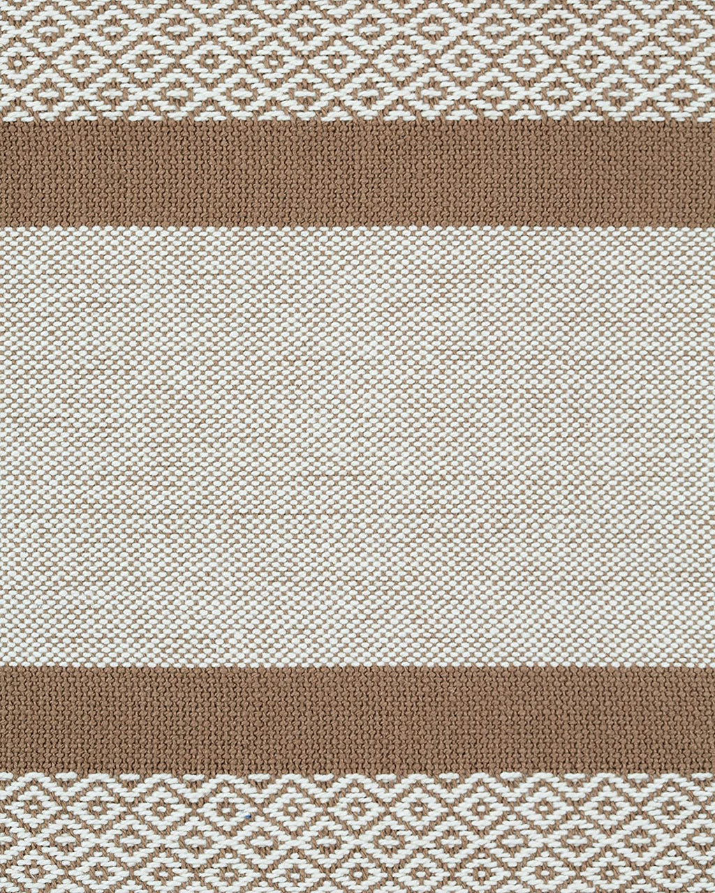 Sticky Toffee Cotton Woven Placemat Set with Fringe, Traditional Diamond, 4 Pack, 14" x 19"