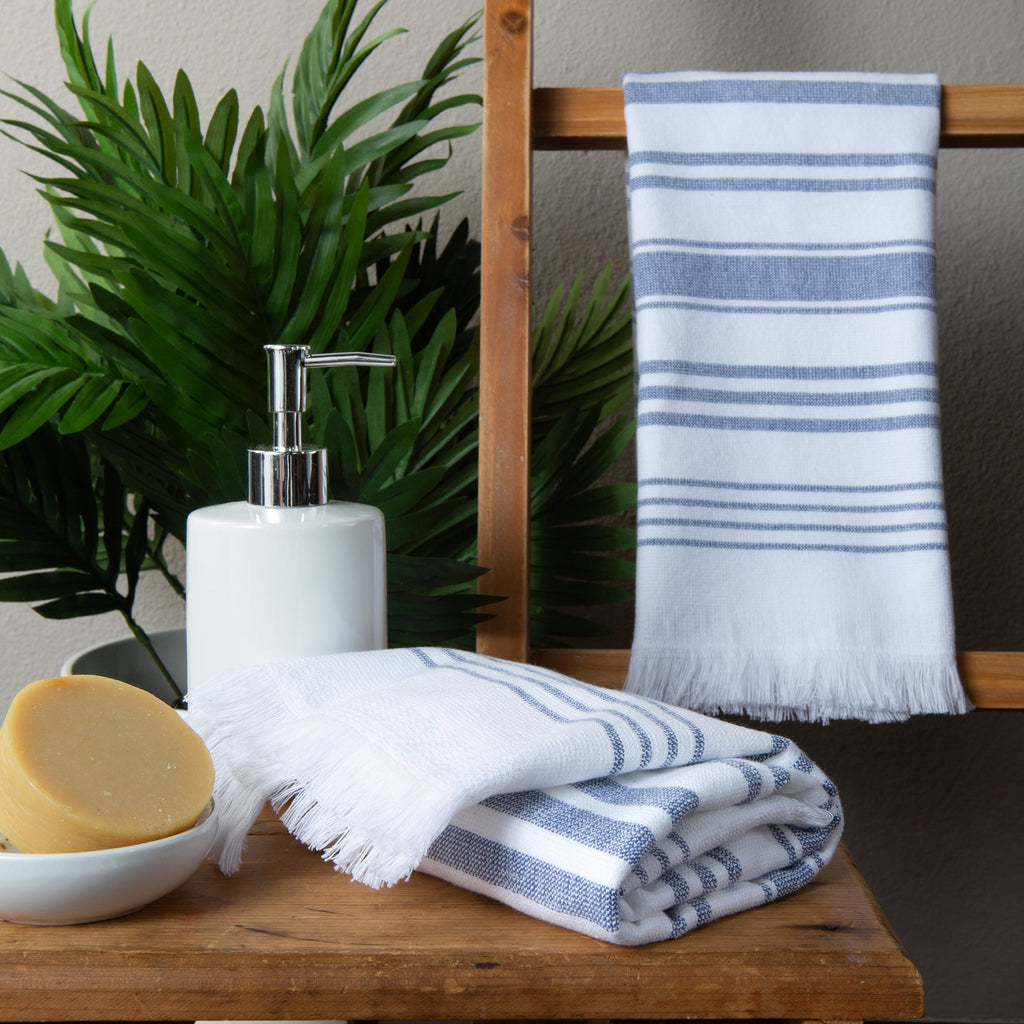 Sticky Toffee Hammam Cotton Hand Towels, 2 pack, 28" x 16"