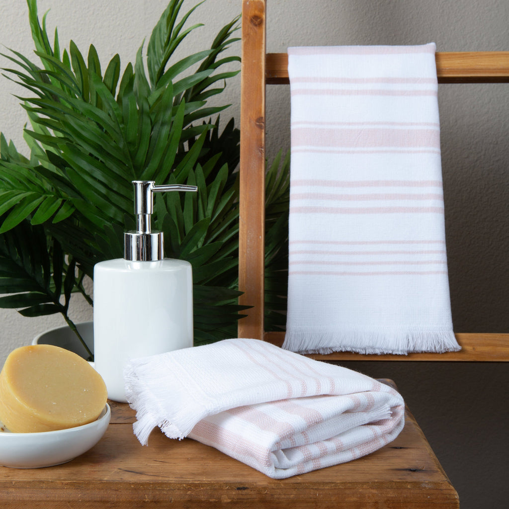 Sticky Toffee Hammam Cotton Hand Towels, 2 pack, 28" x 16"