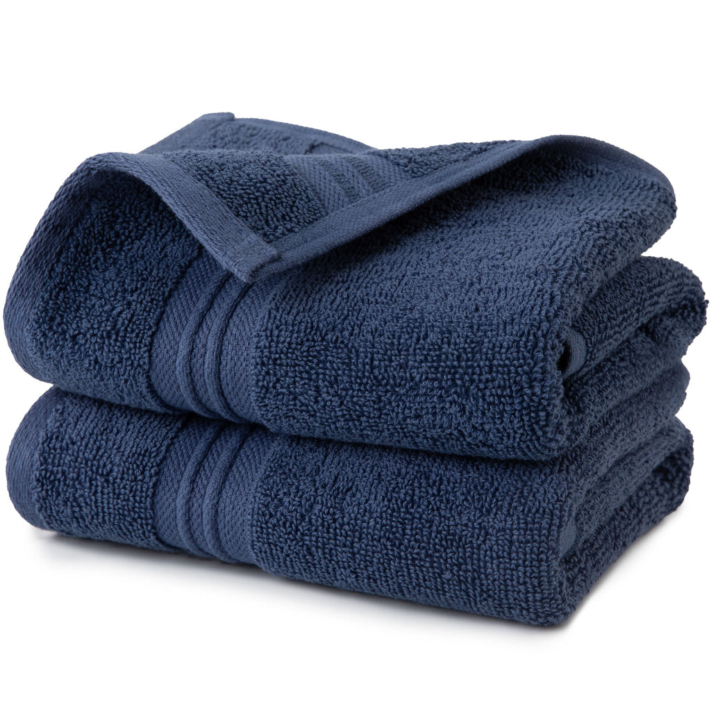 Sticky Toffee Terry Cotton Hand Towels Set, 2 pack, 16" x 28"