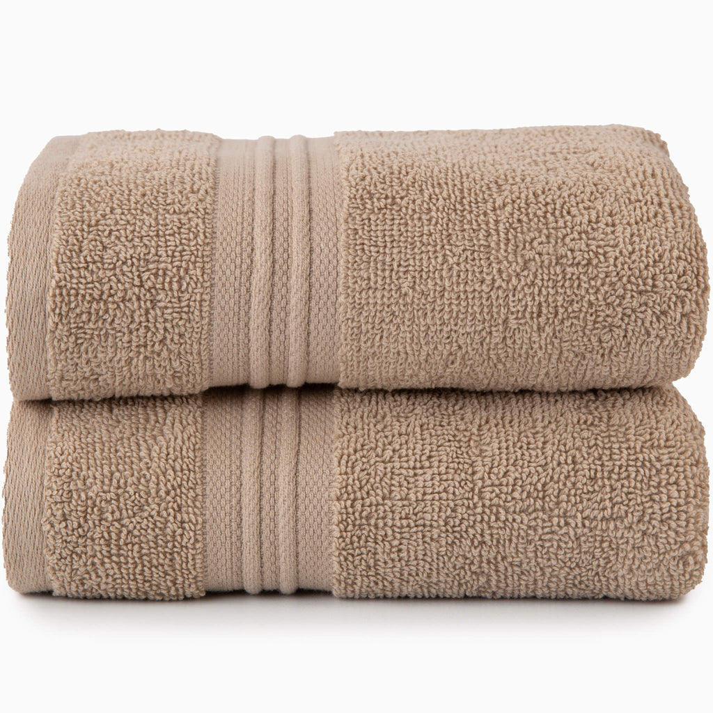 Sticky Toffee Terry Cotton Hand Towels Set, 2 pack, 16" x 28"
