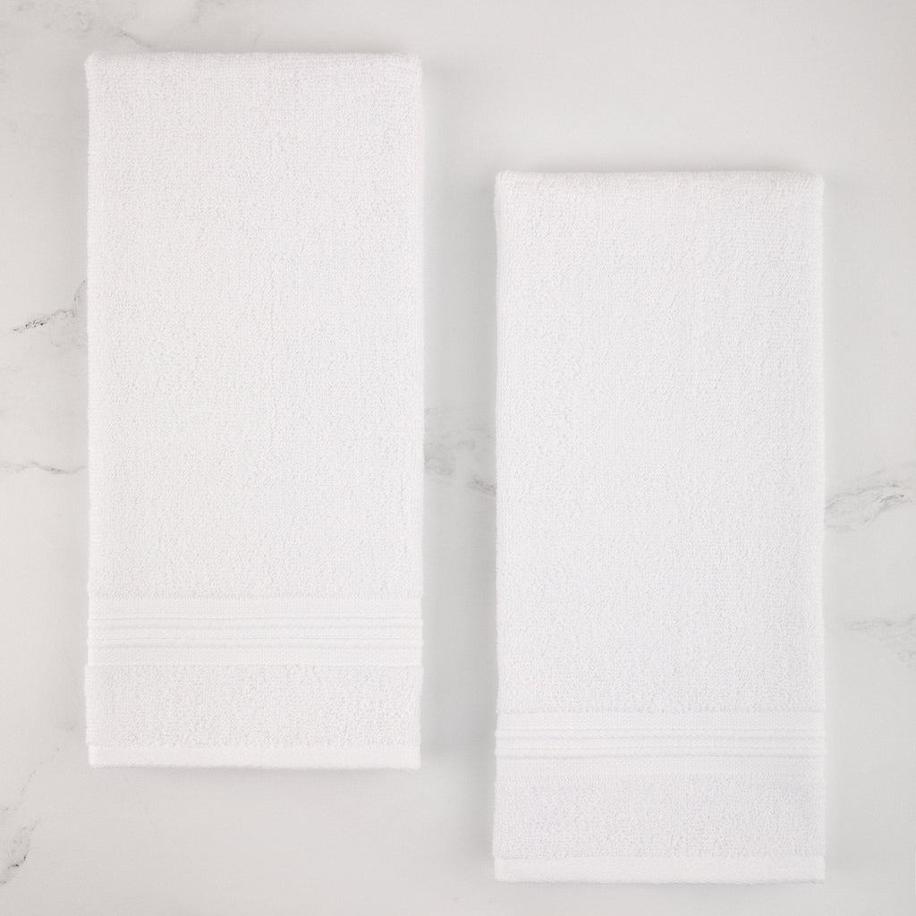 Sticky Toffee Terry Cotton Hand Towels Set, 2 pack, 16" x 28"