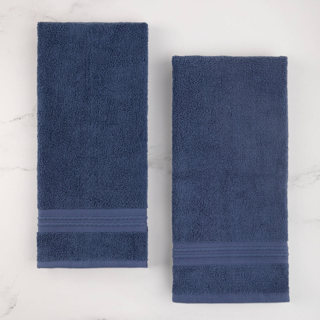 Sticky Toffee Terry Cotton Hand Towels Set, 2 pack, 16" x 28"