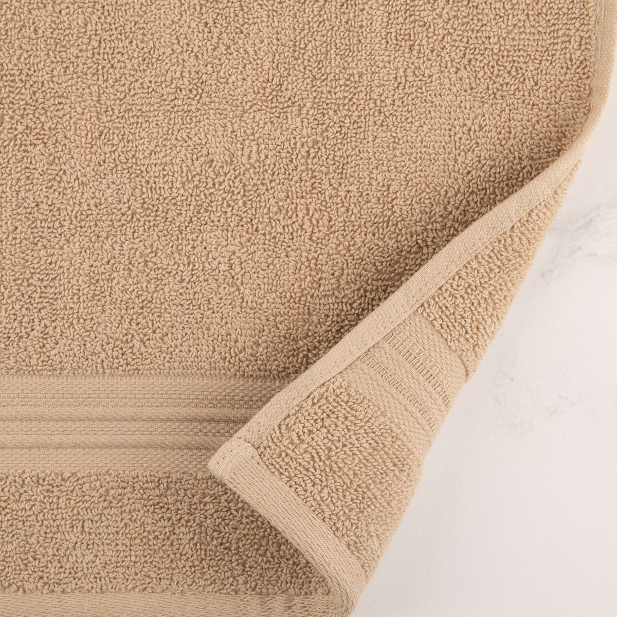 Sticky Toffee Terry Cotton Hand Towels Set, 2 pack, 16" x 28"