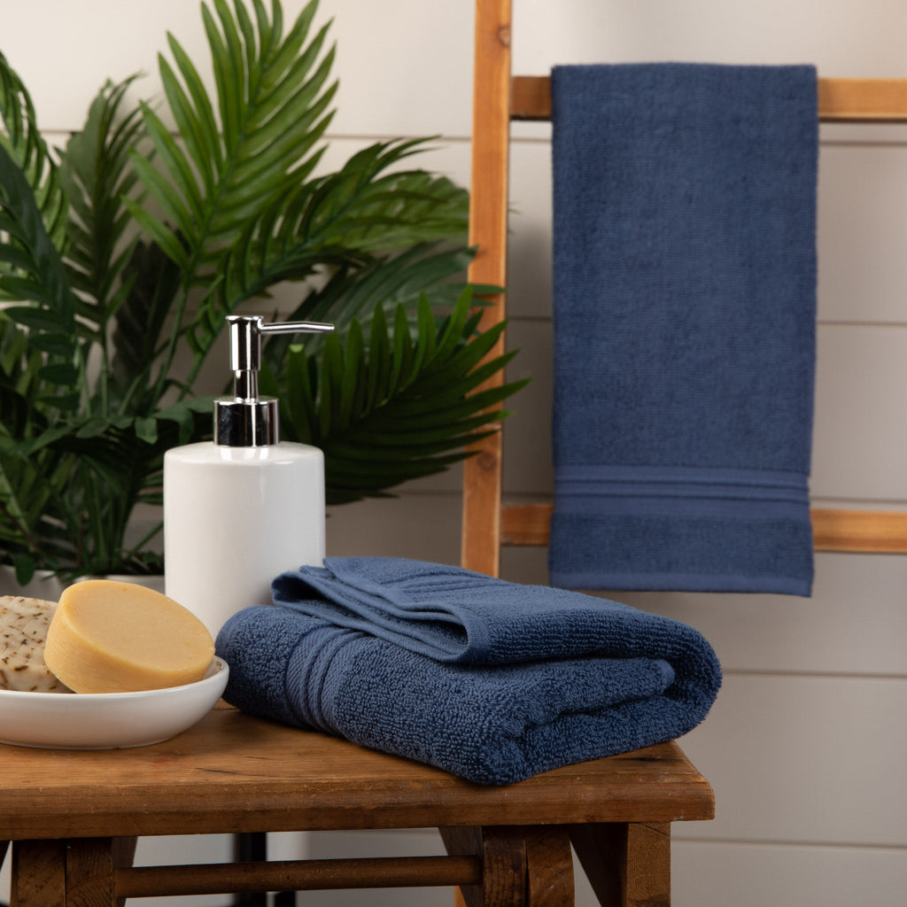 Sticky Toffee Terry Cotton Hand Towels Set, 2 pack, 16" x 28"