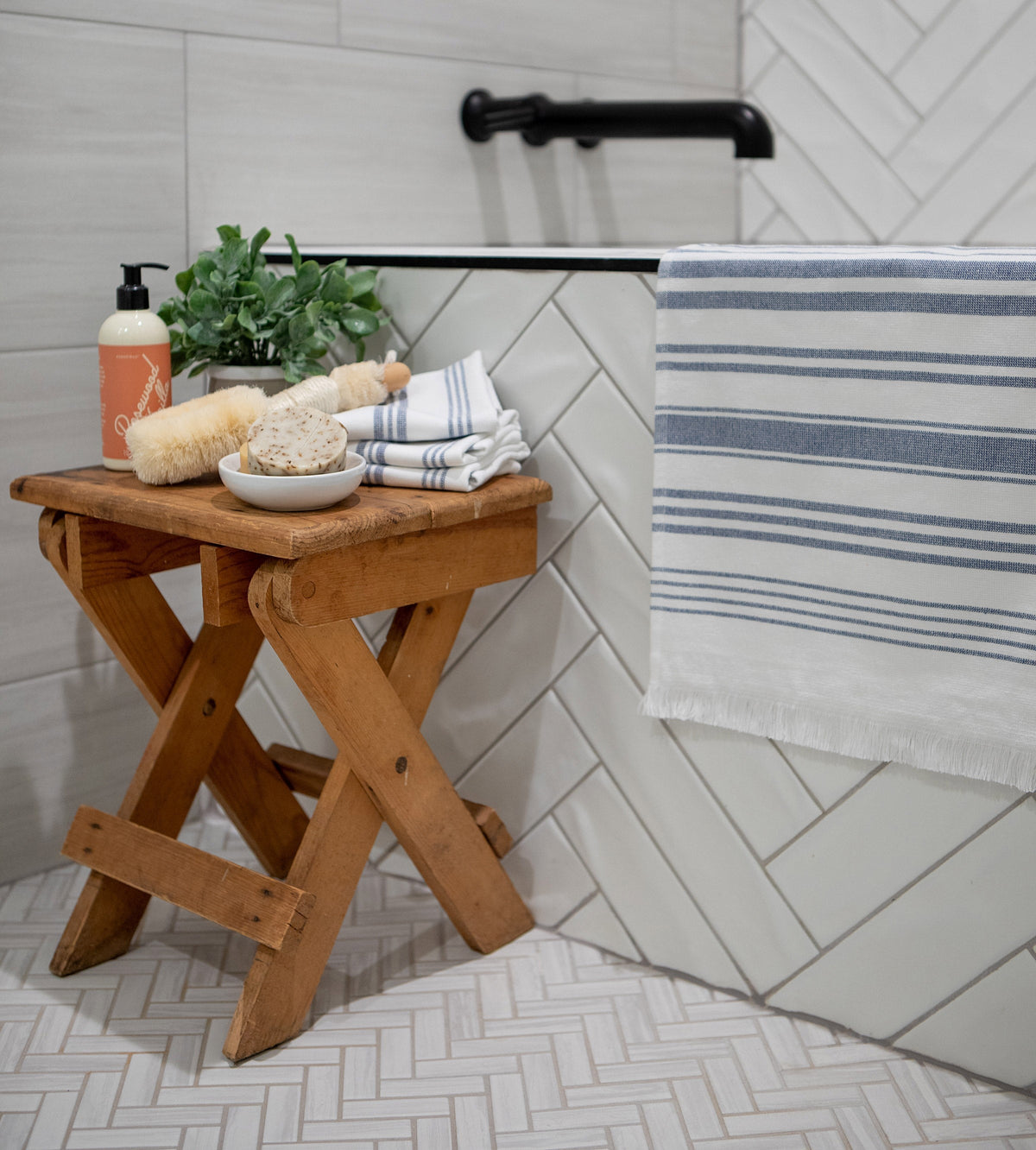 Sticky Toffee Hammam Cotton Hand Towels, 2 pack, 28" x 16"