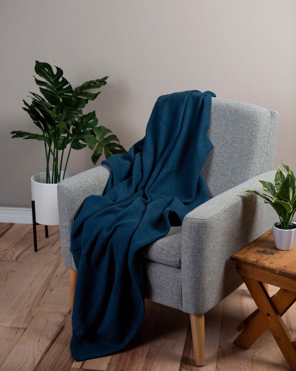 Sticky Toffee Woven Cotton Lightweight Throw Blanket, 60" x 50"