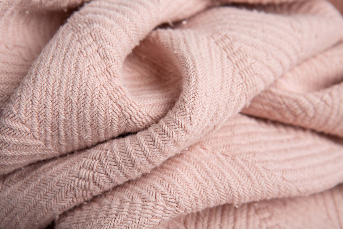Sticky Toffee Woven Cotton Lightweight Throw Blanket, 60" x 50"