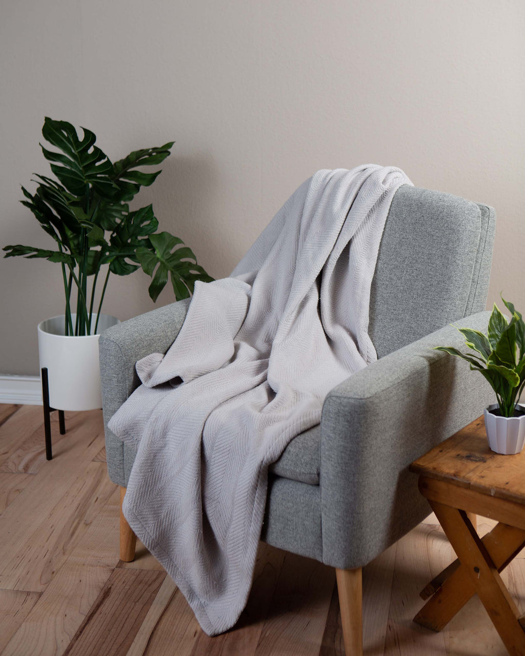 Sticky Toffee Woven Cotton Lightweight Throw Blanket, 60" x 50"