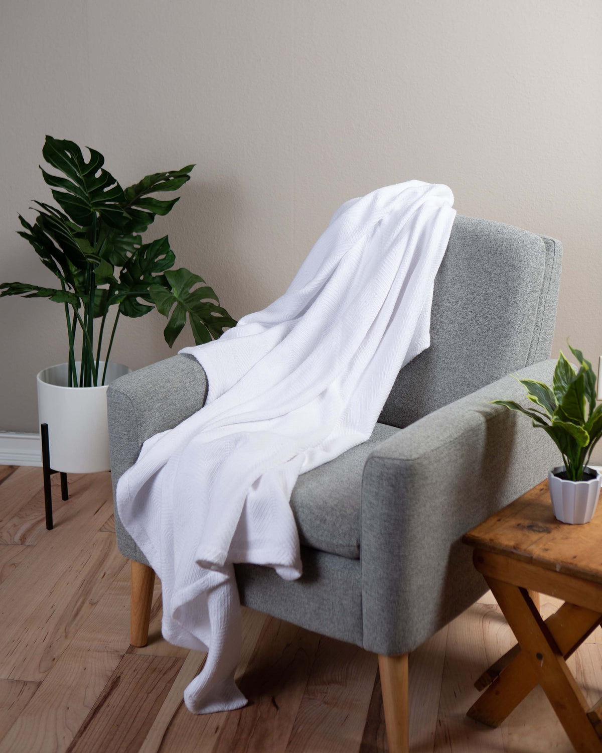 Sticky Toffee Woven Cotton Lightweight Throw Blanket, 60" x 50"