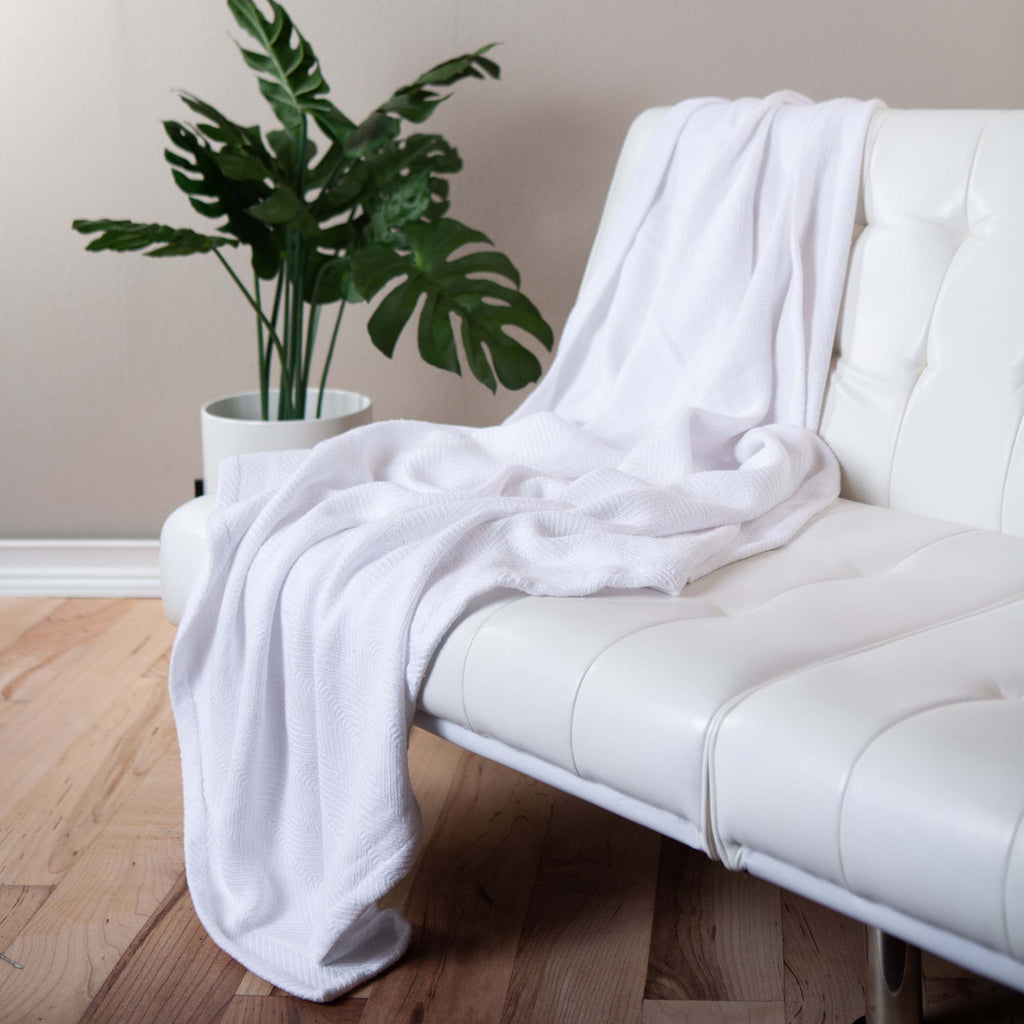 Sticky Toffee Woven Cotton Lightweight Throw Blanket, 60" x 50"